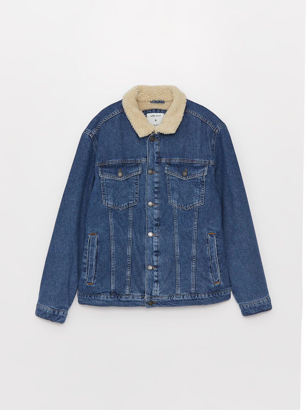 სტანდარტული ჭრა მამაკაცის ჯინსის ქურთუკი-6