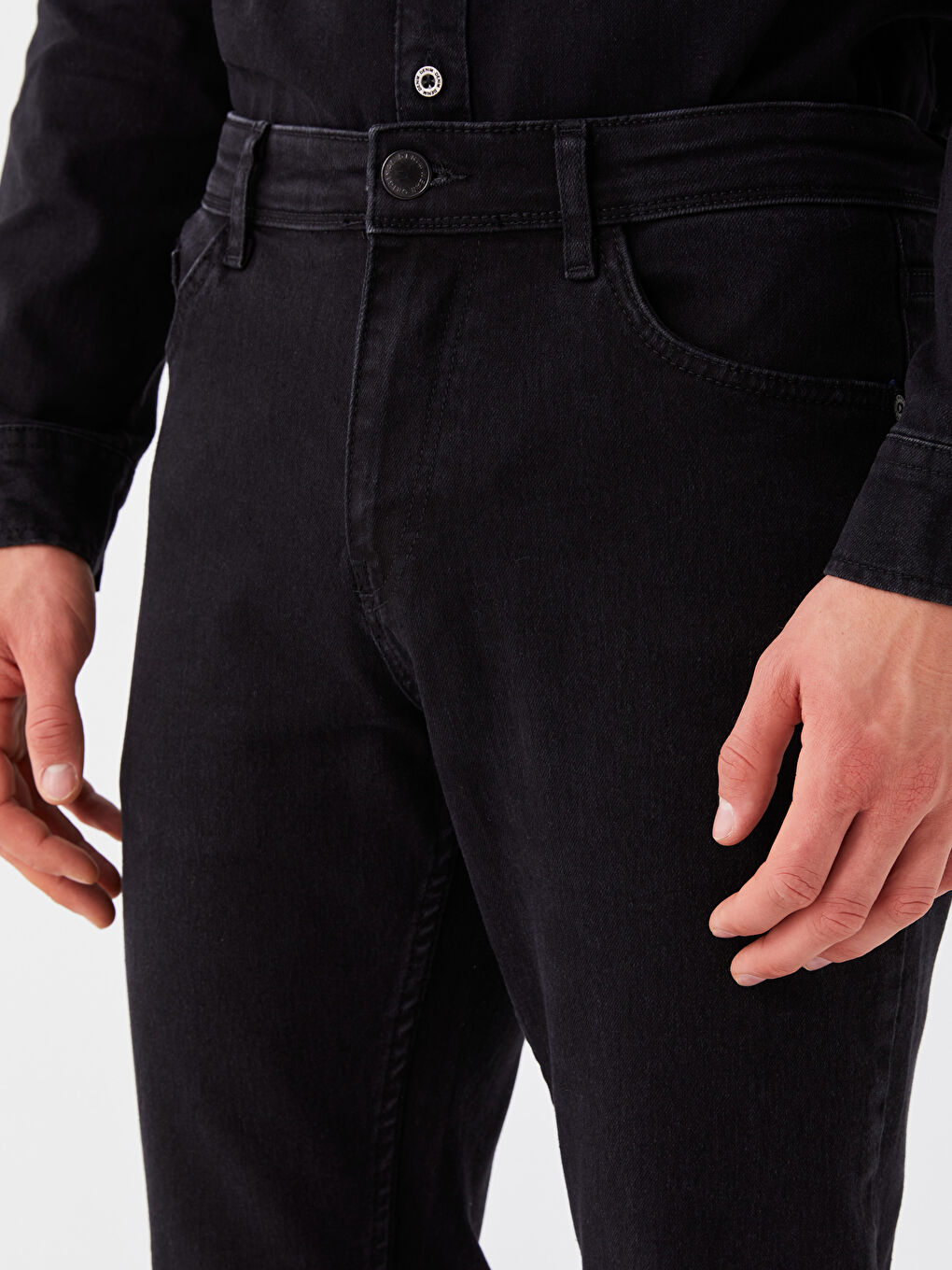 Siyah 779 Regular Fit Erkek Jean Pantolon-1