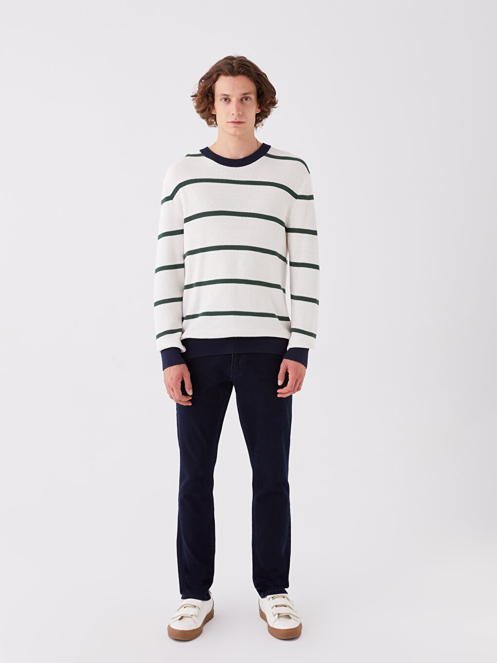 İndigo Slim Fit Erkek Jean Pantolon-1