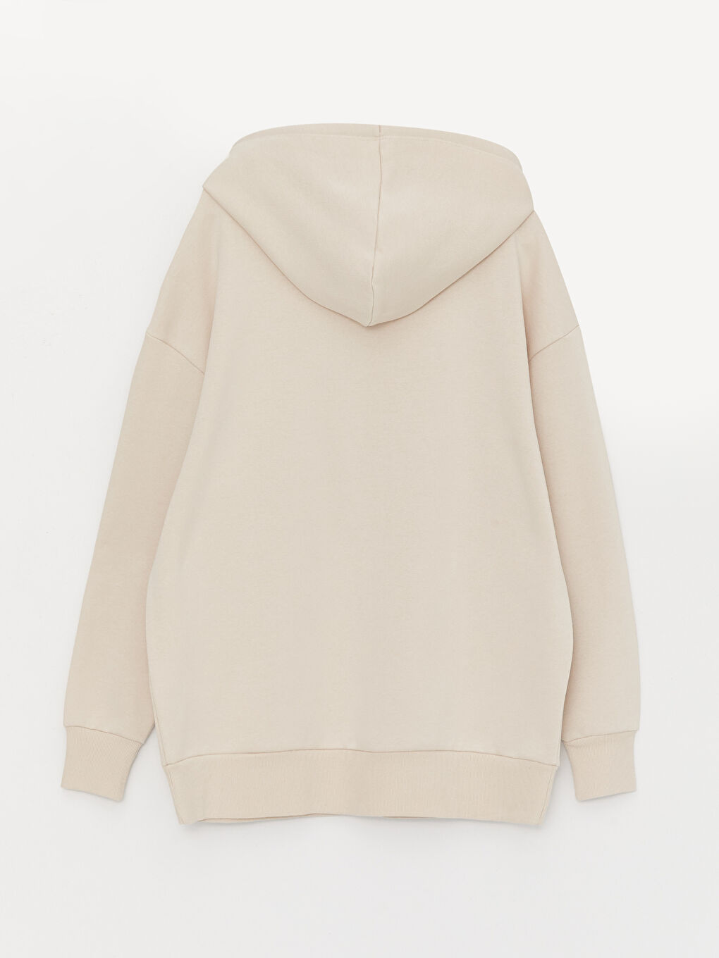 Однотонное Оверсайз Женское Толстое Худи-6