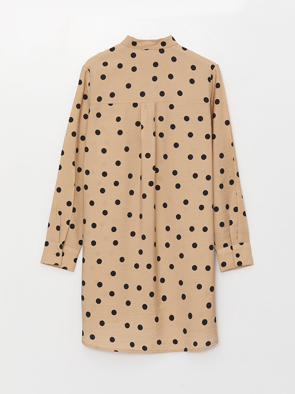 Tunică cu Guler de Judecător, Buline, Mânecă Lungă pentru Femei-3