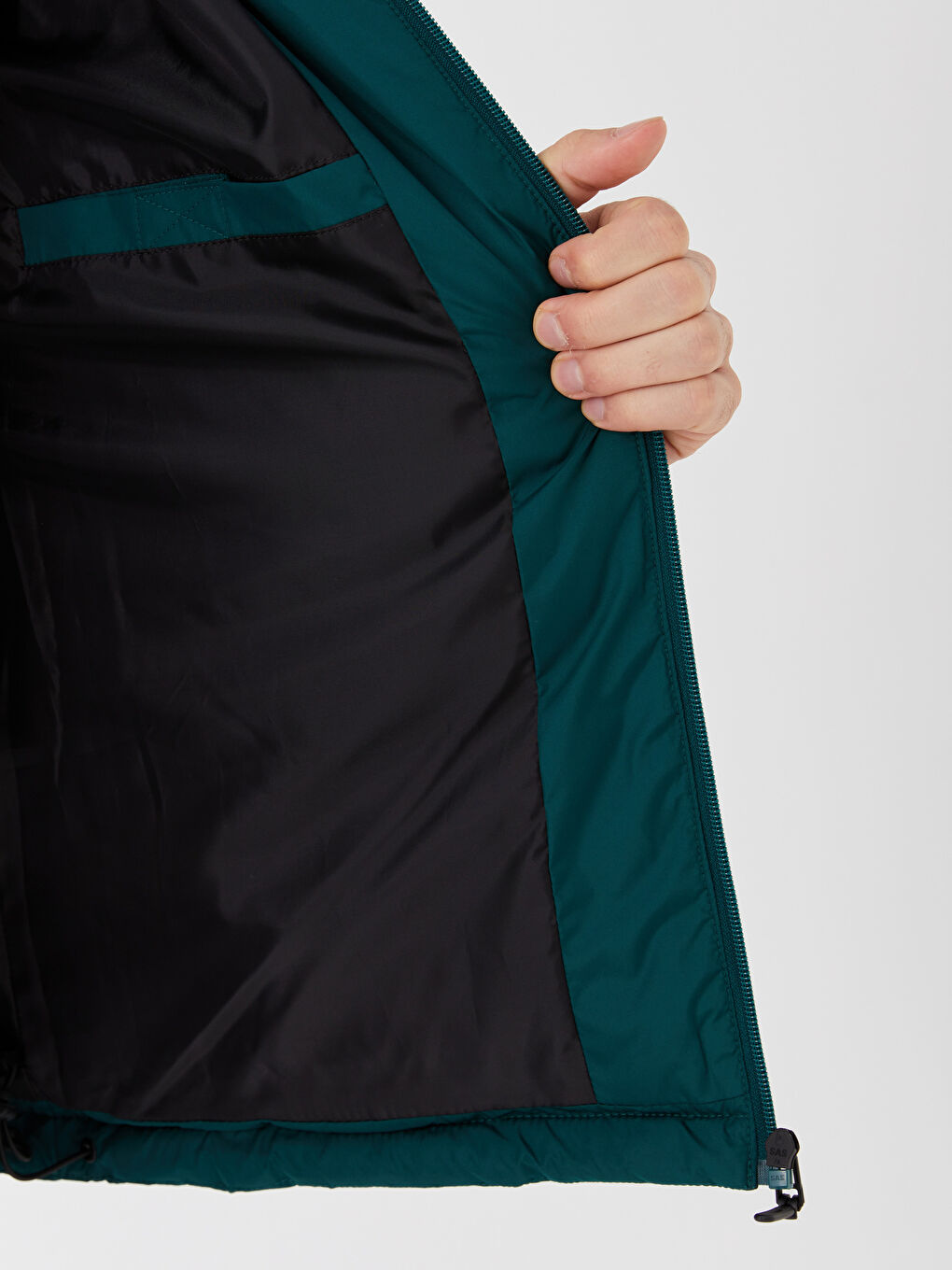 XSIDE Slim Fit Hooded Men's Puffer Coat -W36217Z8-SW0