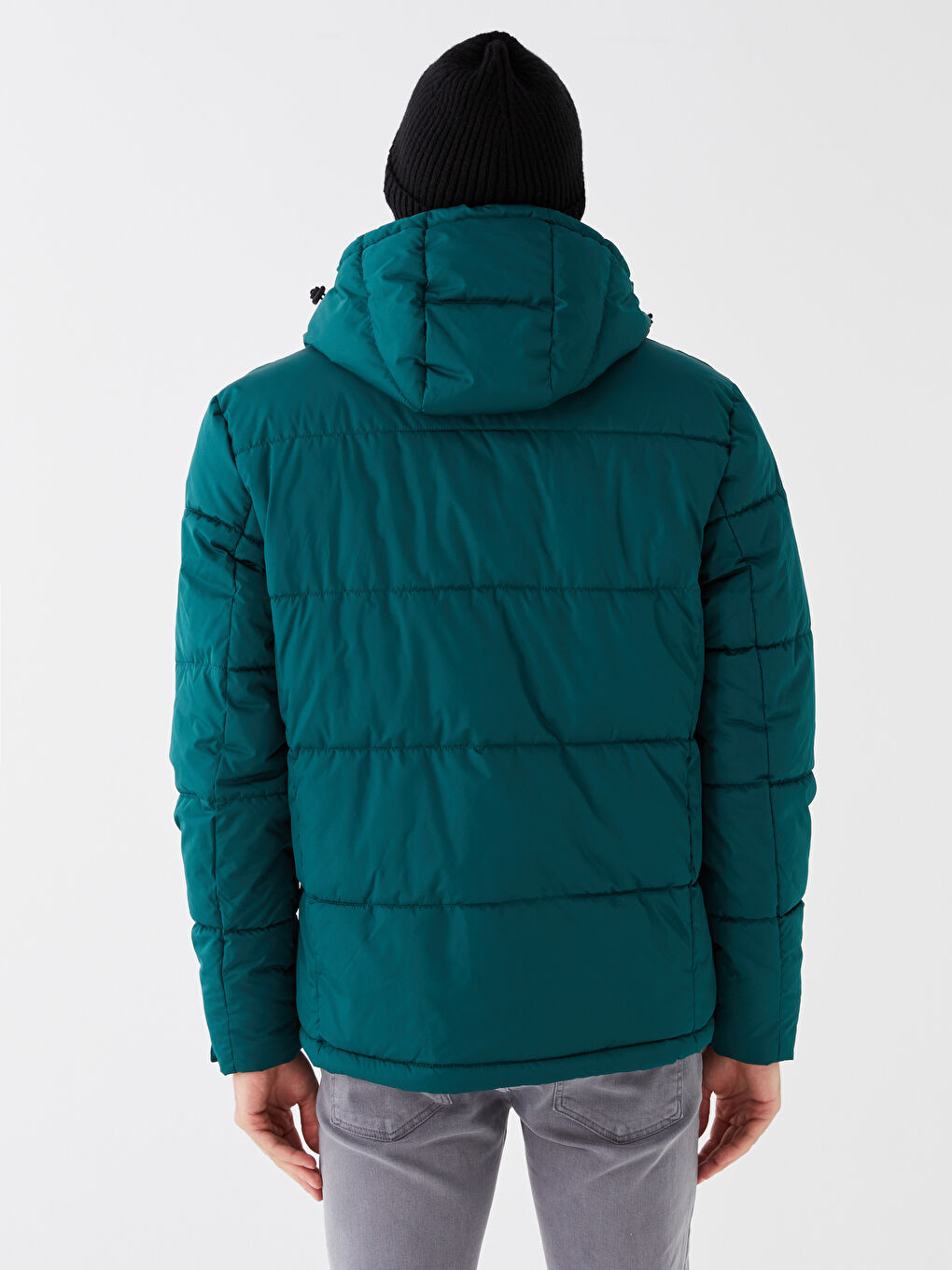 XSIDE Slim Fit Hooded Men's Puffer Coat -W36217Z8-SW0