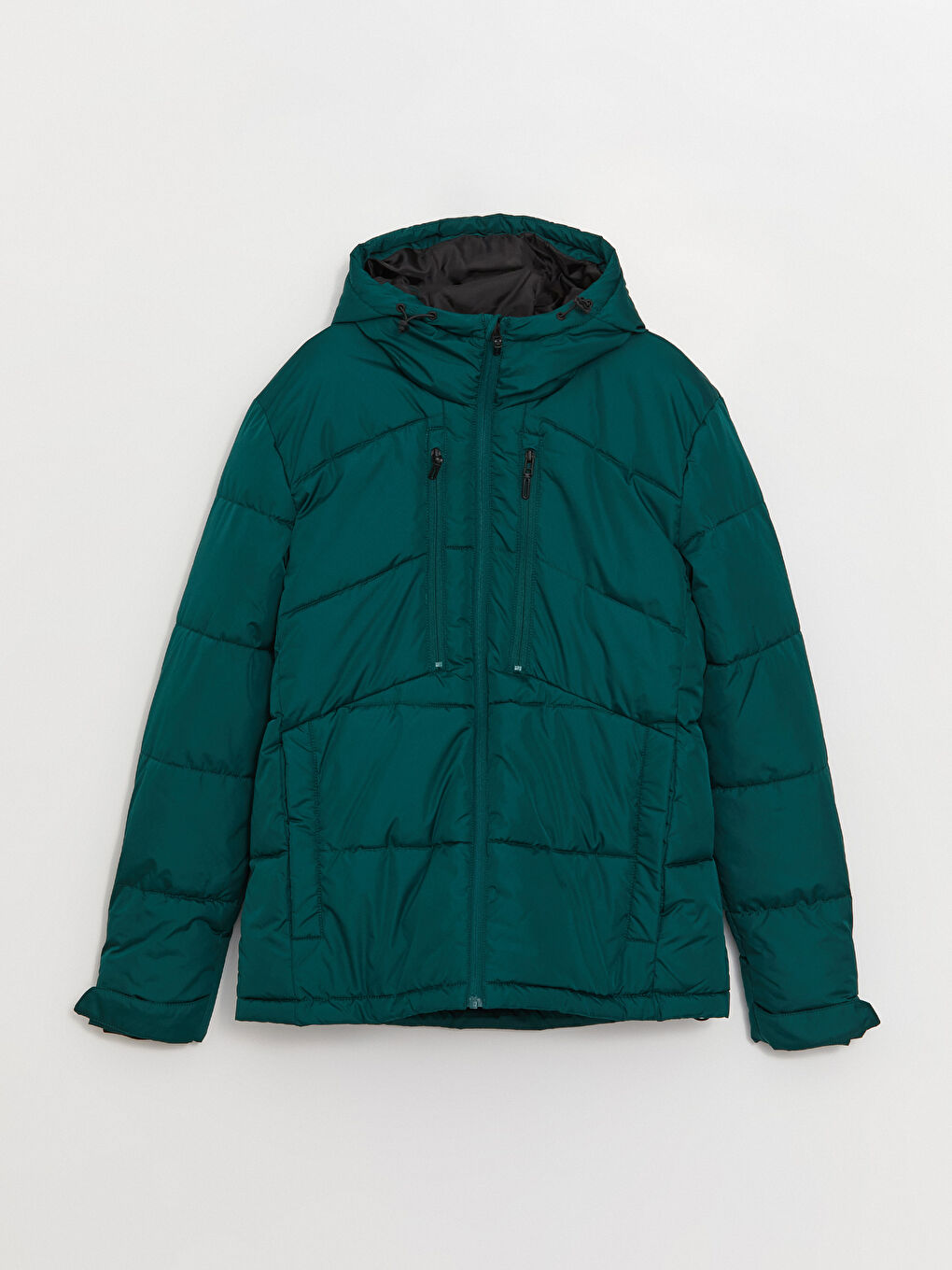 XSIDE Slim Fit Hooded Men's Puffer Coat -W36217Z8-SW0