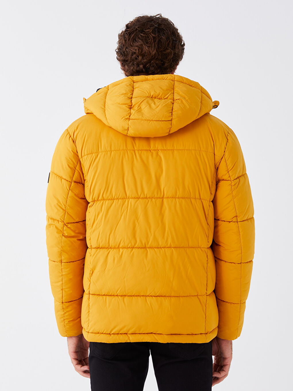 Slim Fit Hooded Men's Puffer Coat-5