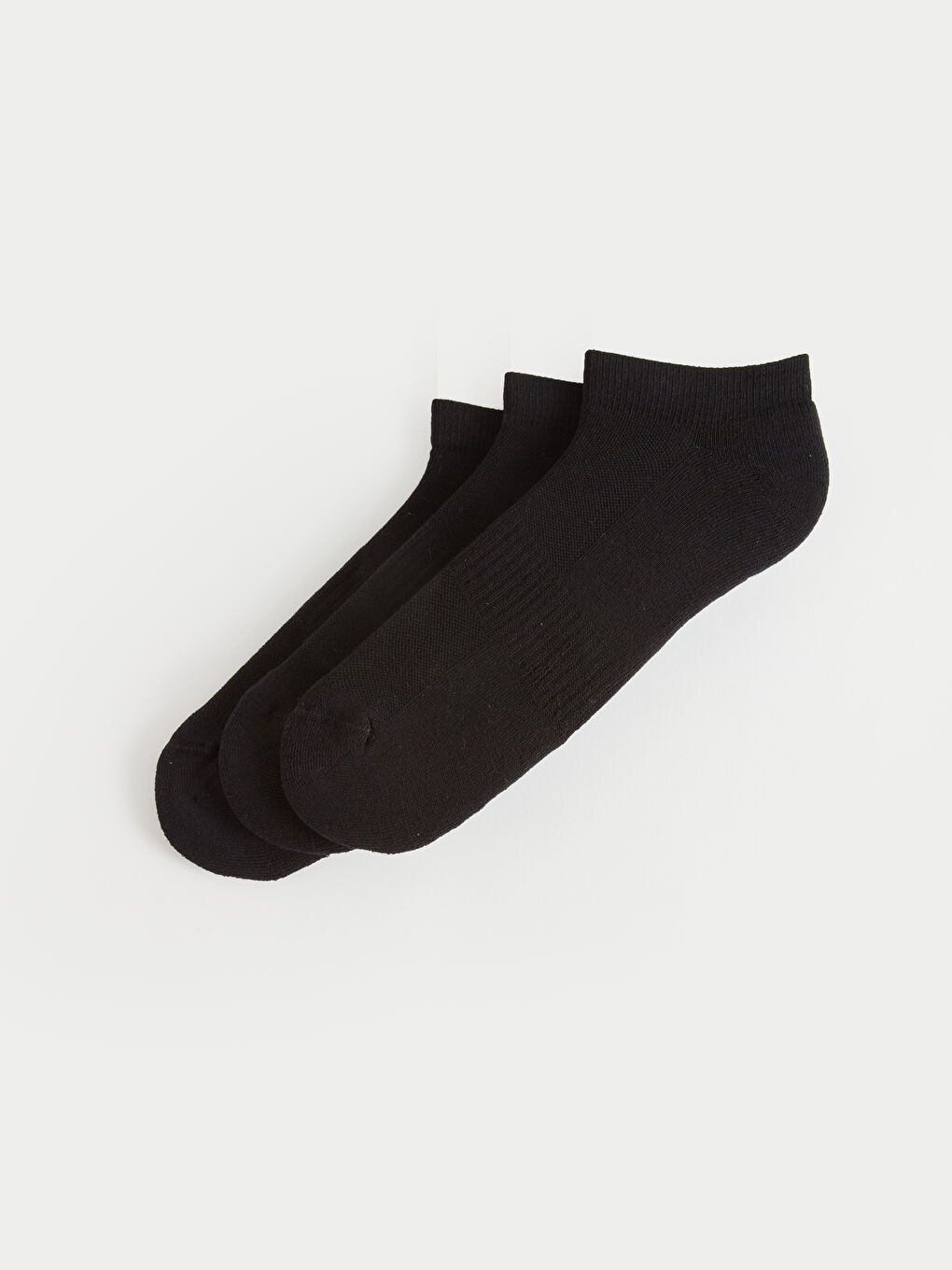 Siyah Erkek Sneaker Çorap 3'lü-1