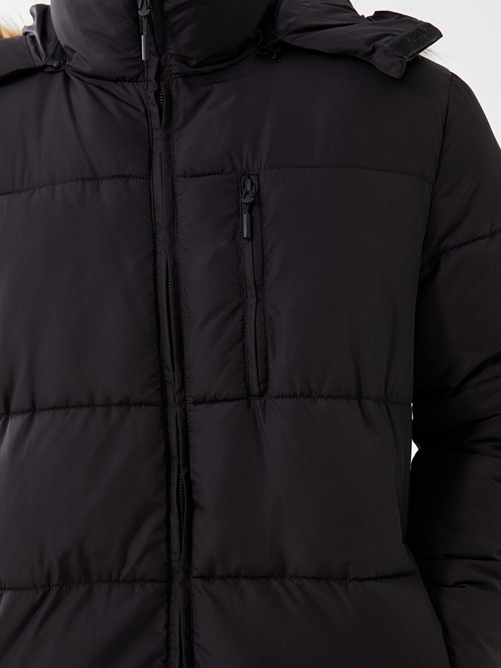 Relaxed Fit Hooded Men's Puffer Coat-2