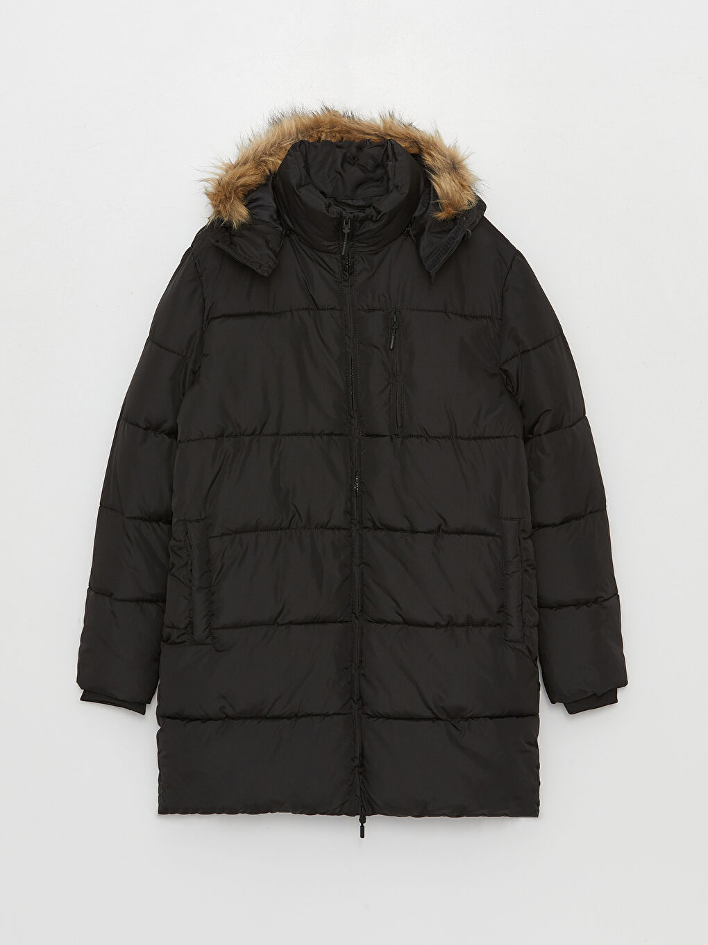 Relaxed Fit Hooded Men's Puffer Coat-5