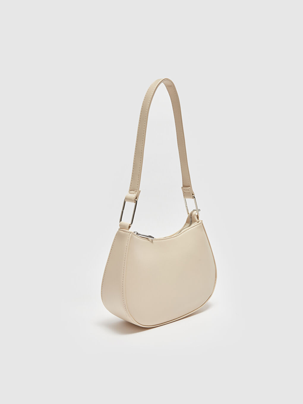 Leather Look Women's Baguette Bag with Strap-4