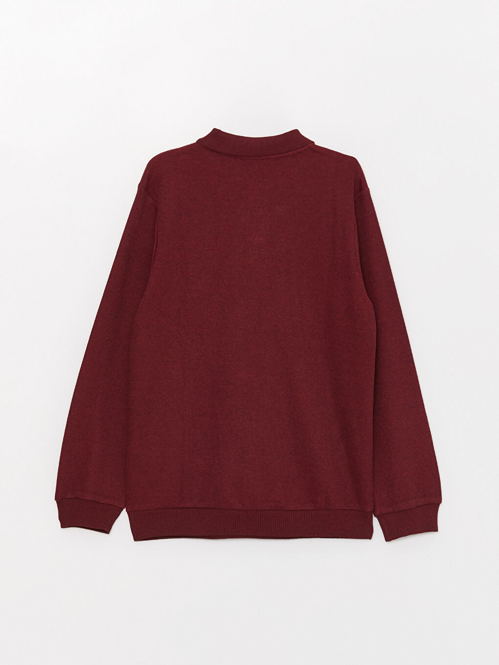 LCWAIKIKI Classic Polo Neck Long Sleeve Men's Sweatshirt -W36269Z8-MJA