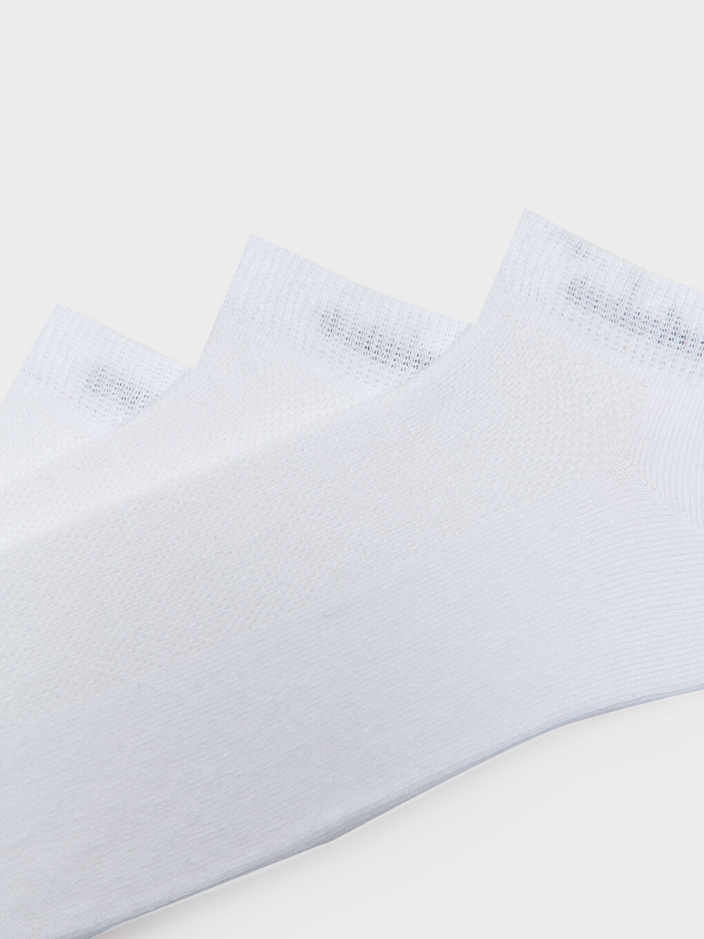 Beyaz Erkek Patik Çorap 5'li-1