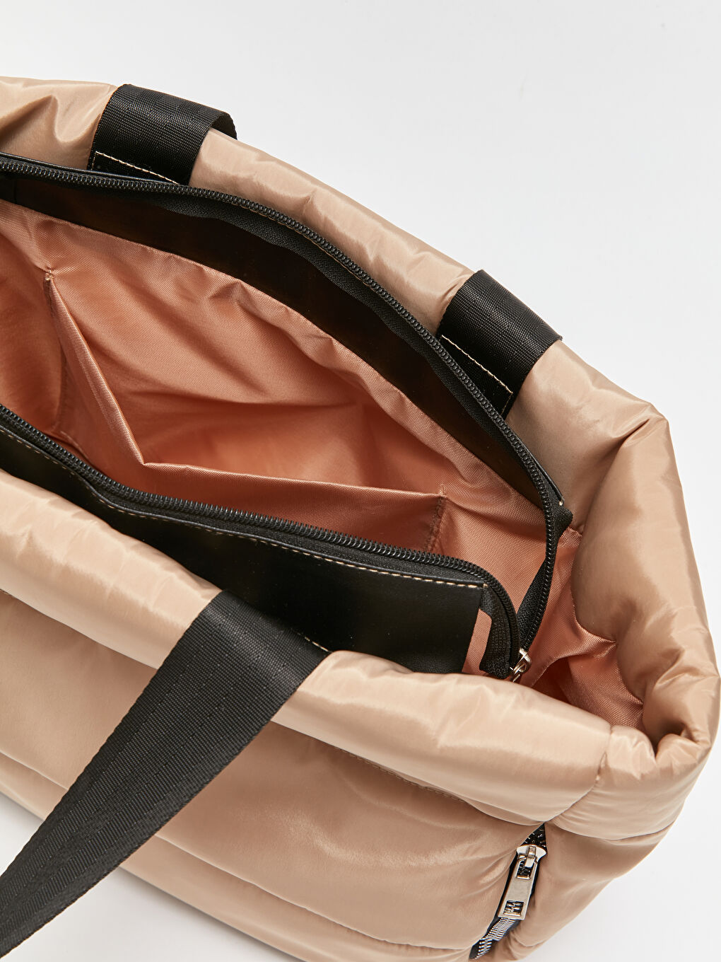 Zipper Detail Women's Shoulder and Arm Bag-6