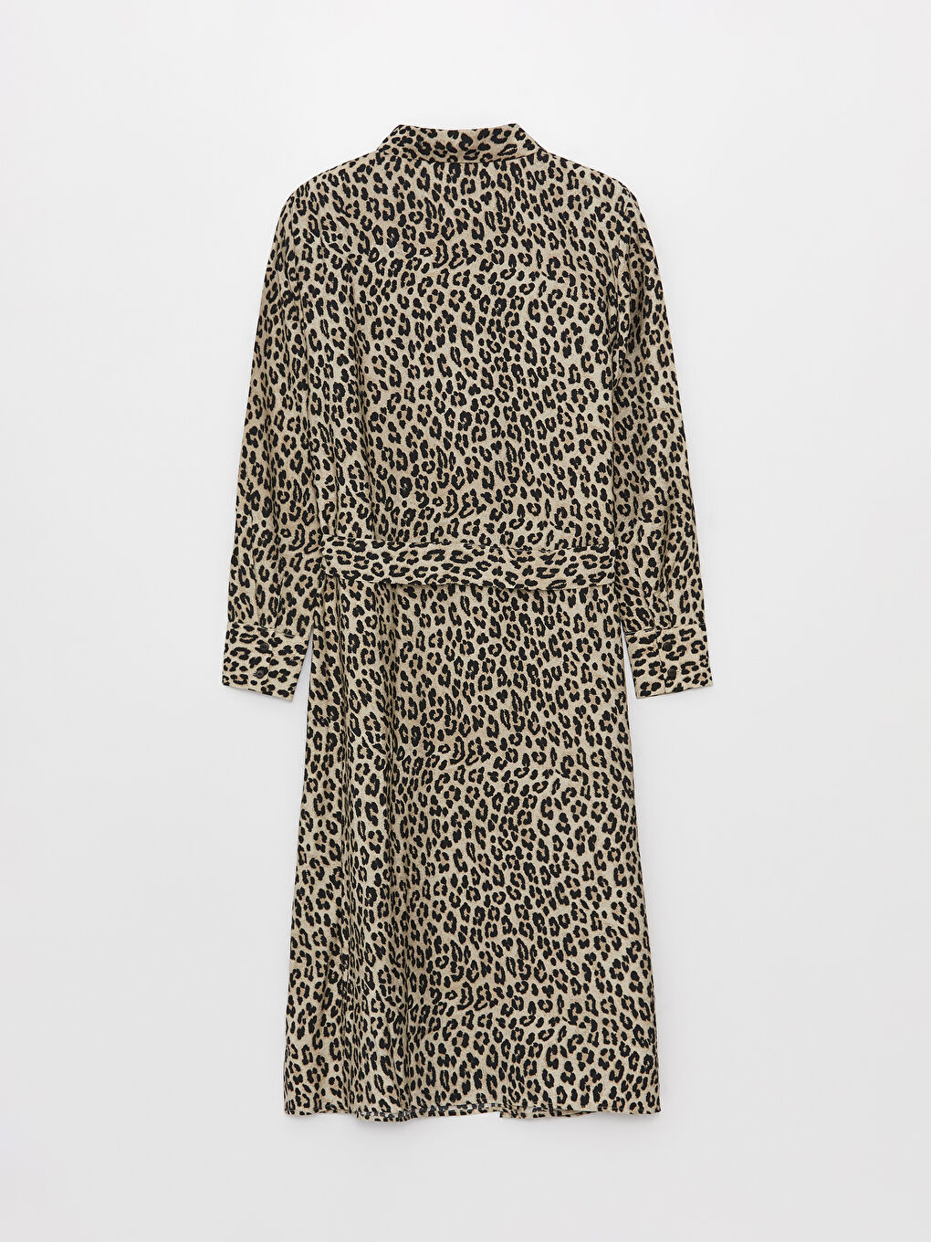 Robe Chemise à Motifs à Manches Longues pour Femmes-6