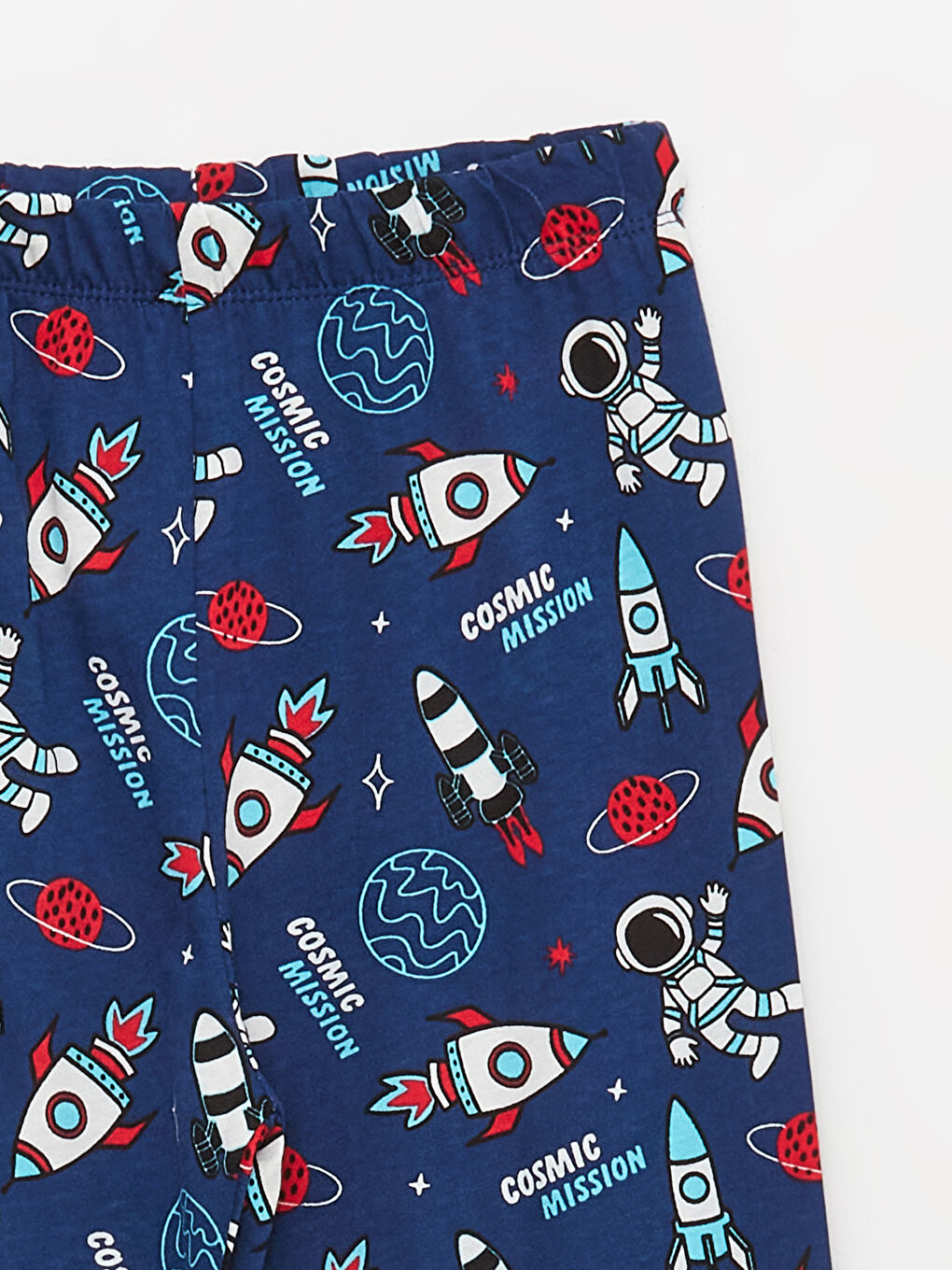 Crew Neck Printed Long Sleeve Boys' Pyjama Set-5