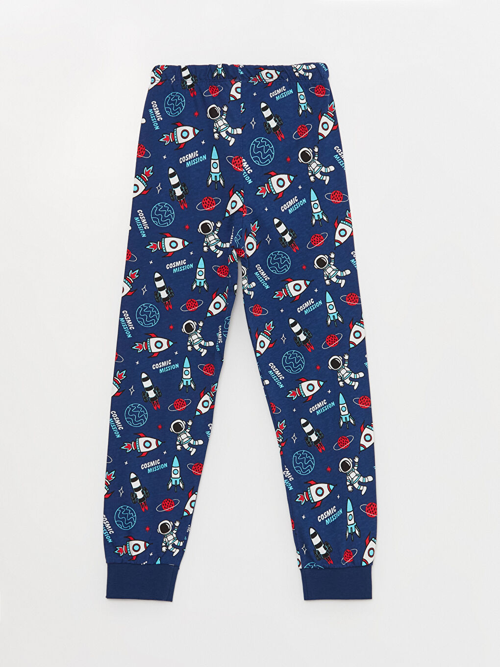Crew Neck Printed Long Sleeve Boys' Pyjama Set-6