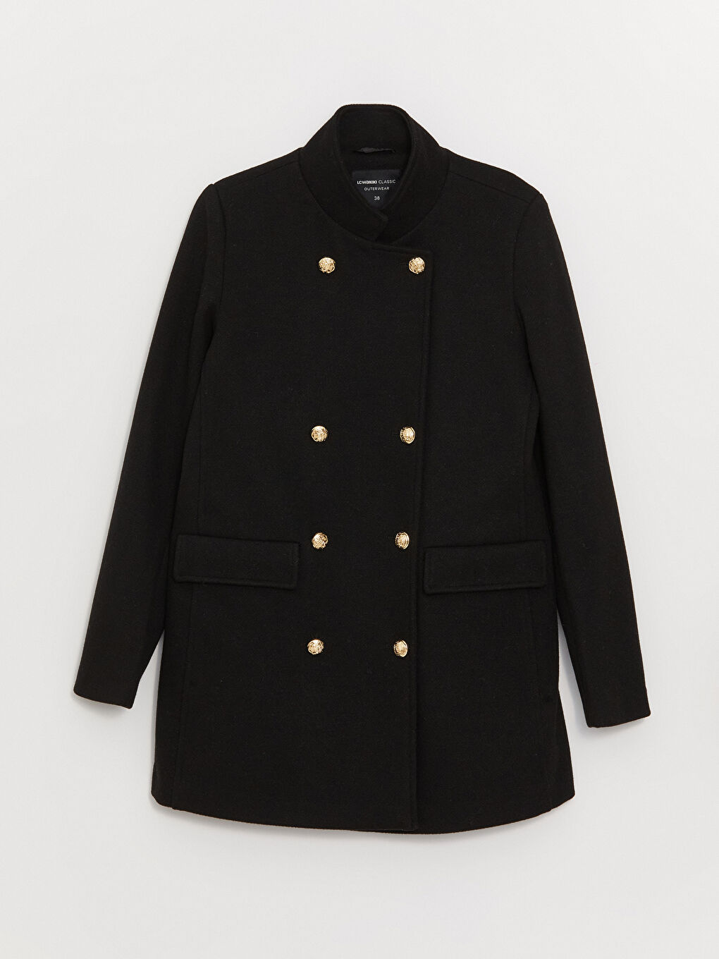 LCWAIKIKI Classic Women's Magnificent Collar Plain Coat -W36359Z8-CVL