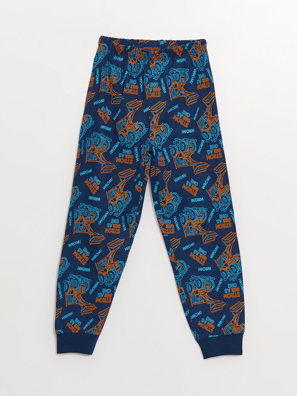 Rundhalsausschnitt Bedrucktes Langarm Pyjama-Set für Jungen-2