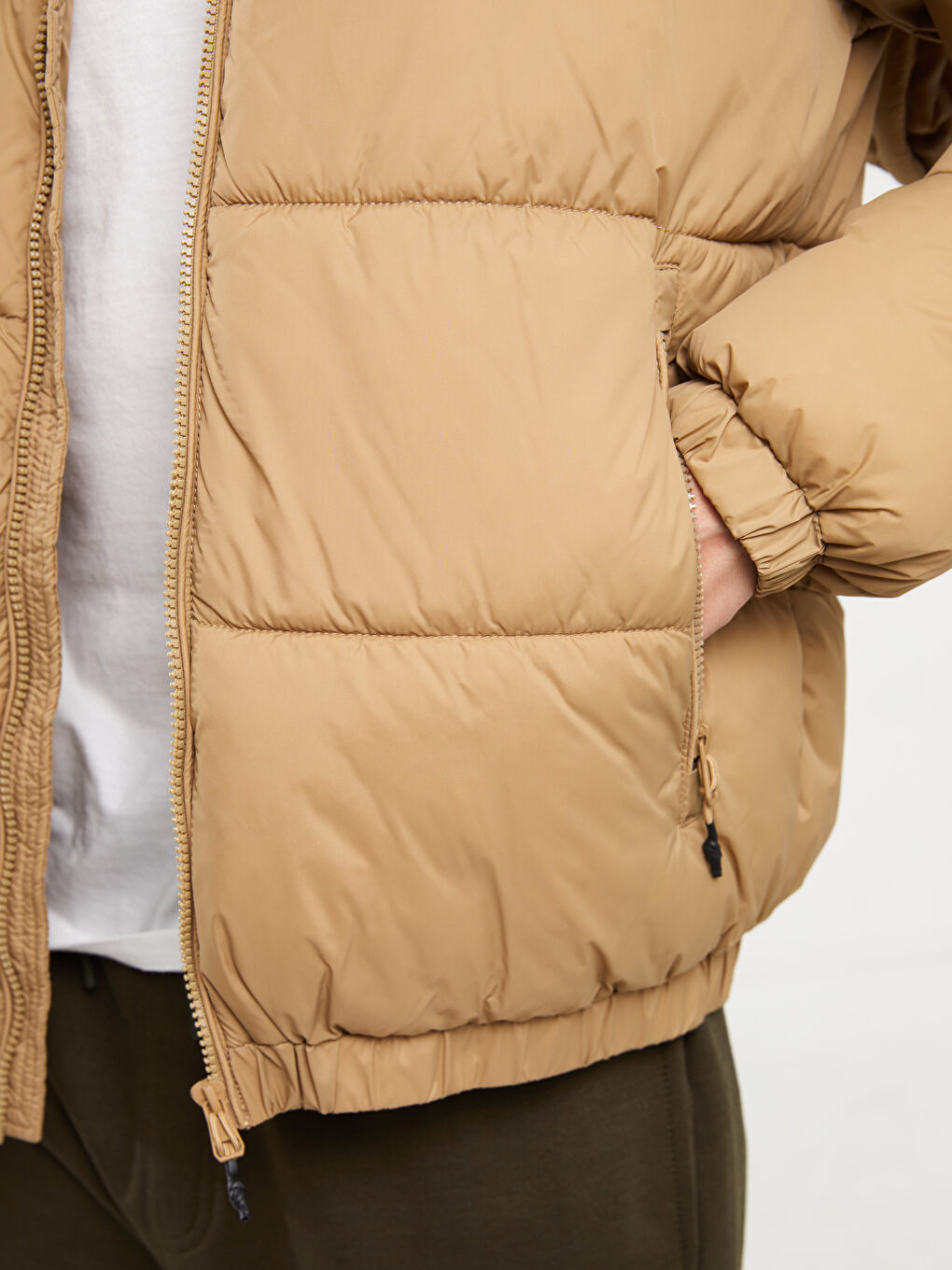 Standard Fit Hooded Men's Puffer Coat-7