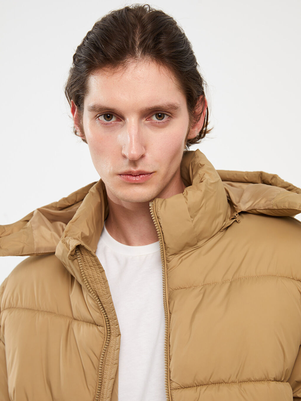 Standard Fit Hooded Men's Puffer Coat-4