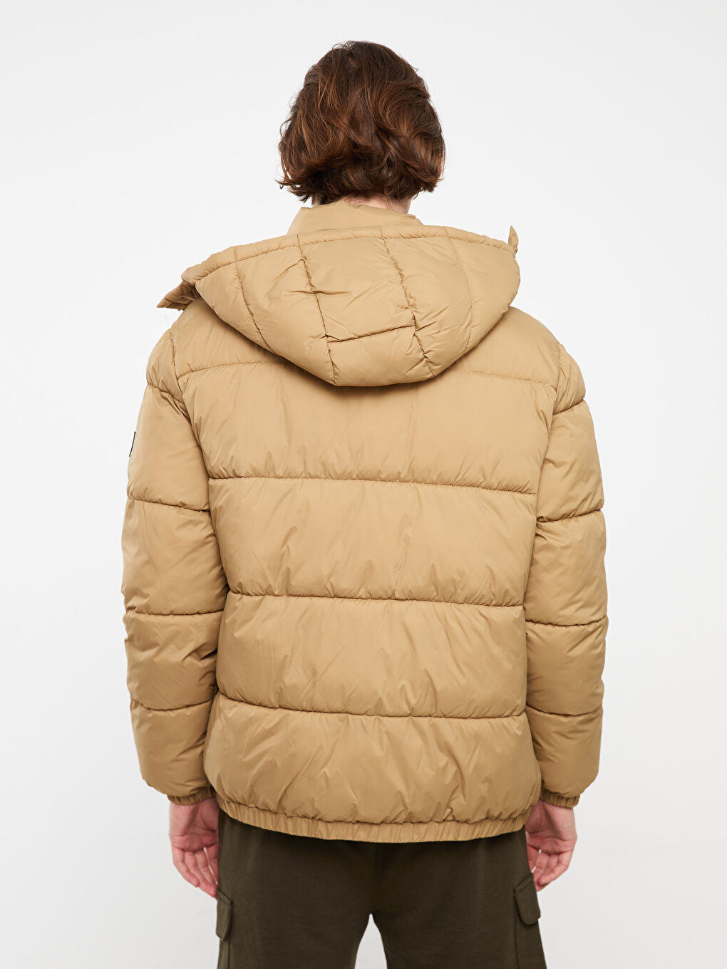 Standard Fit Hooded Men's Puffer Coat-10