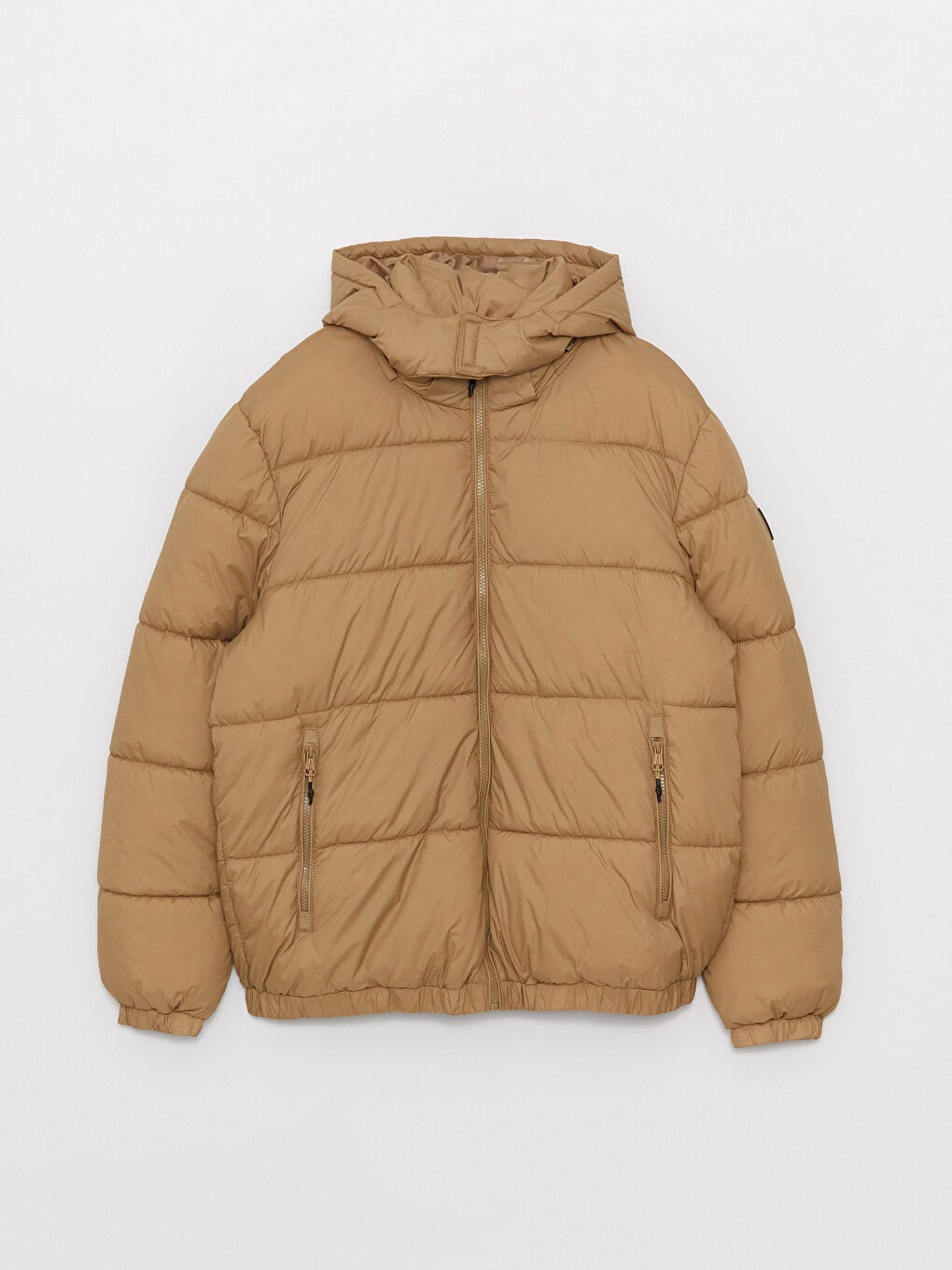 Standard Fit Hooded Men's Puffer Coat-12