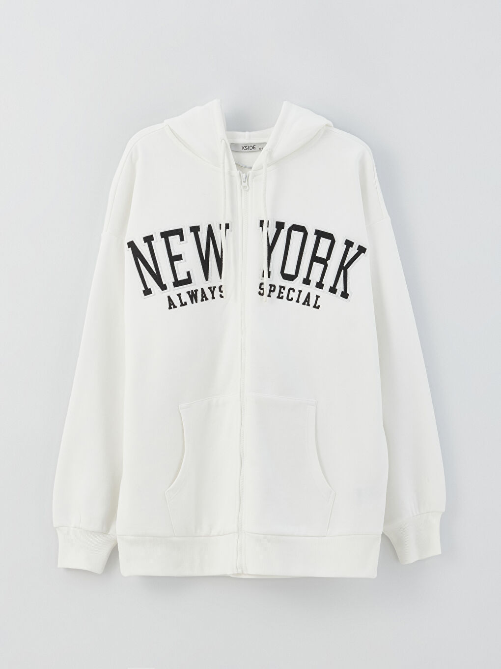 Hooded Oversize Women's Thick Zipper Sweatshirt-5