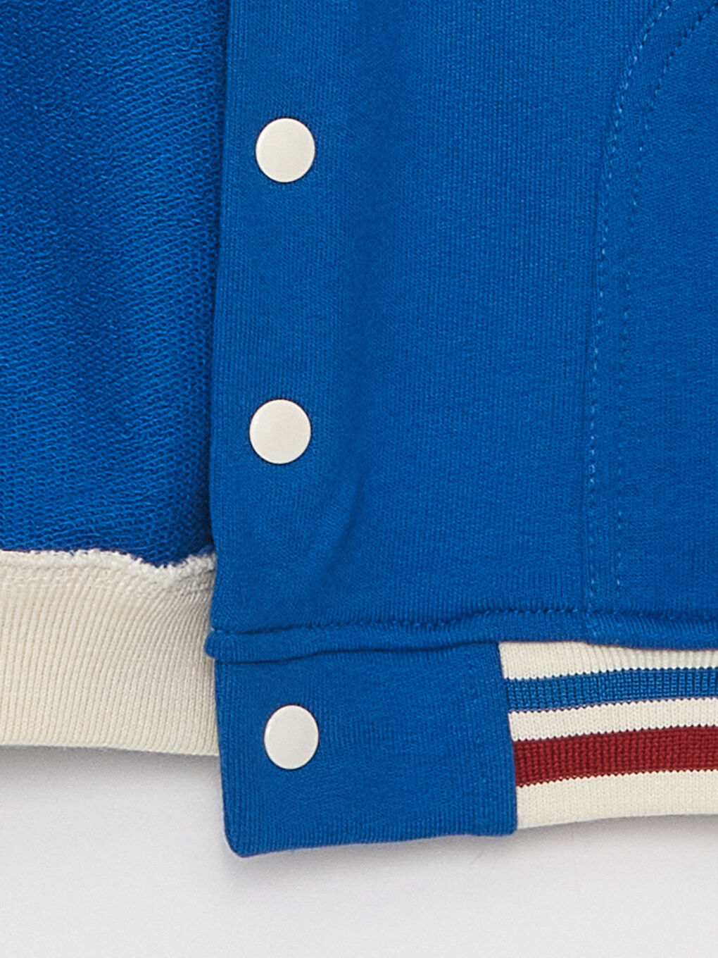 Mavi Kolej Yaka Mickey Mouse Baskılı Erkek Bebek Bomber Ceket-2