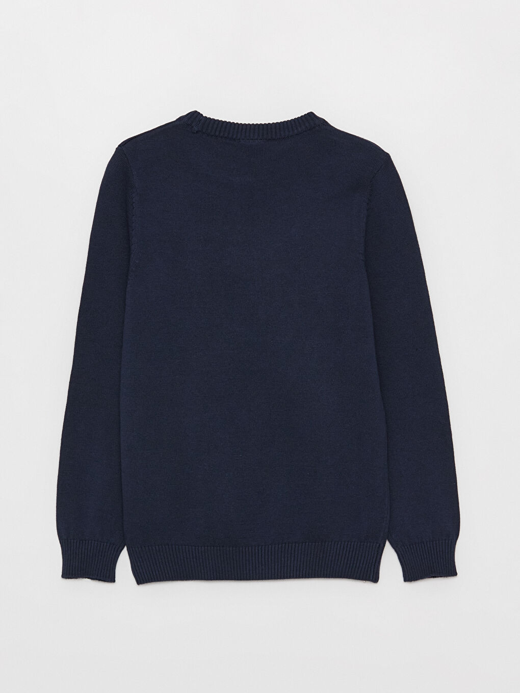 Crew Neck Long Sleeve Boys' Knitwear Sweater -W36489Z4-NOO