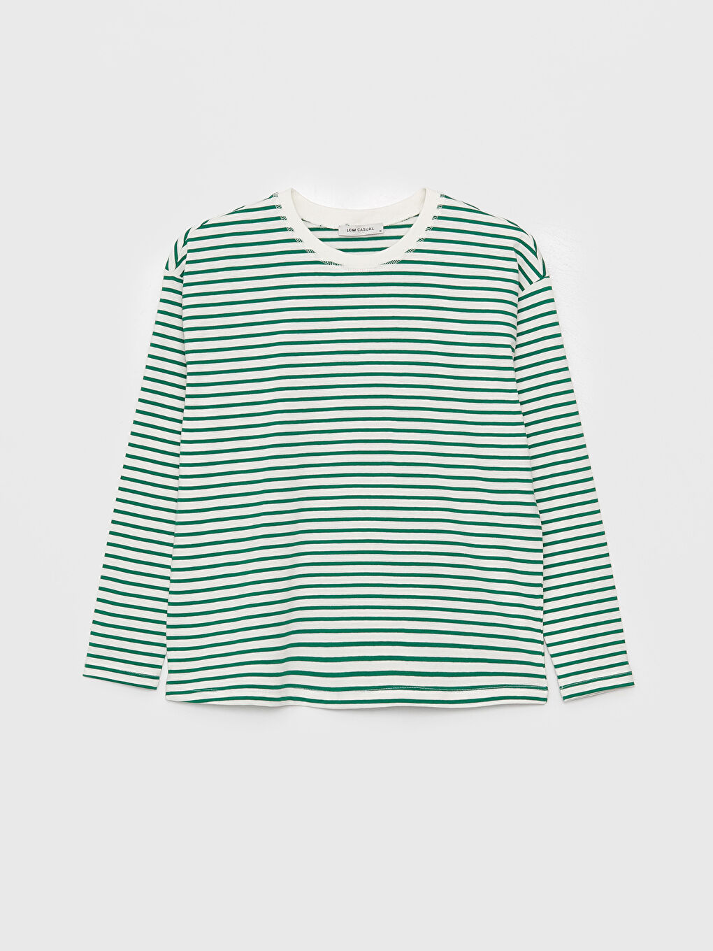 LCW Vision Crew Neck Striped Long Sleeve Women's Sweatshirt -W36501Z8-LFT