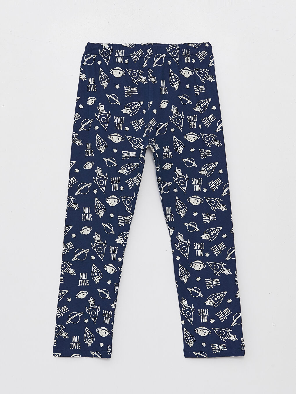 Lacivert Gömlek Yaka Desenli Uzun Kollu Erkek Çocuk Pijama Takımı-3