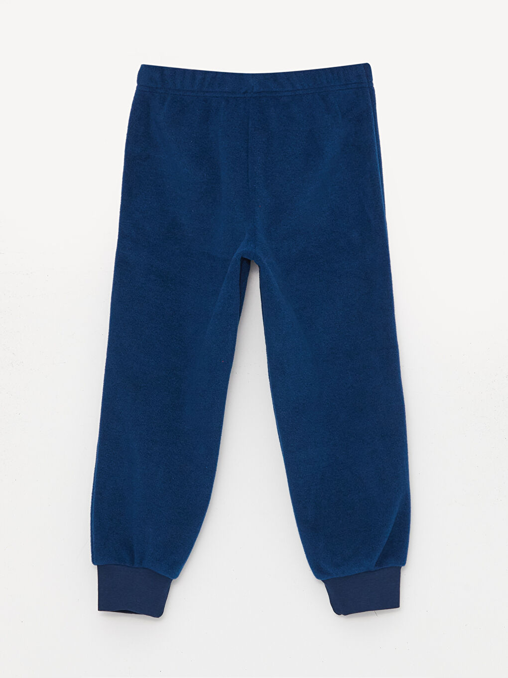 Kırmızı Bisiklet Yaka Nakışlı Uzun Kollu Polar Erkek Çocuk Pijama Takımı-4