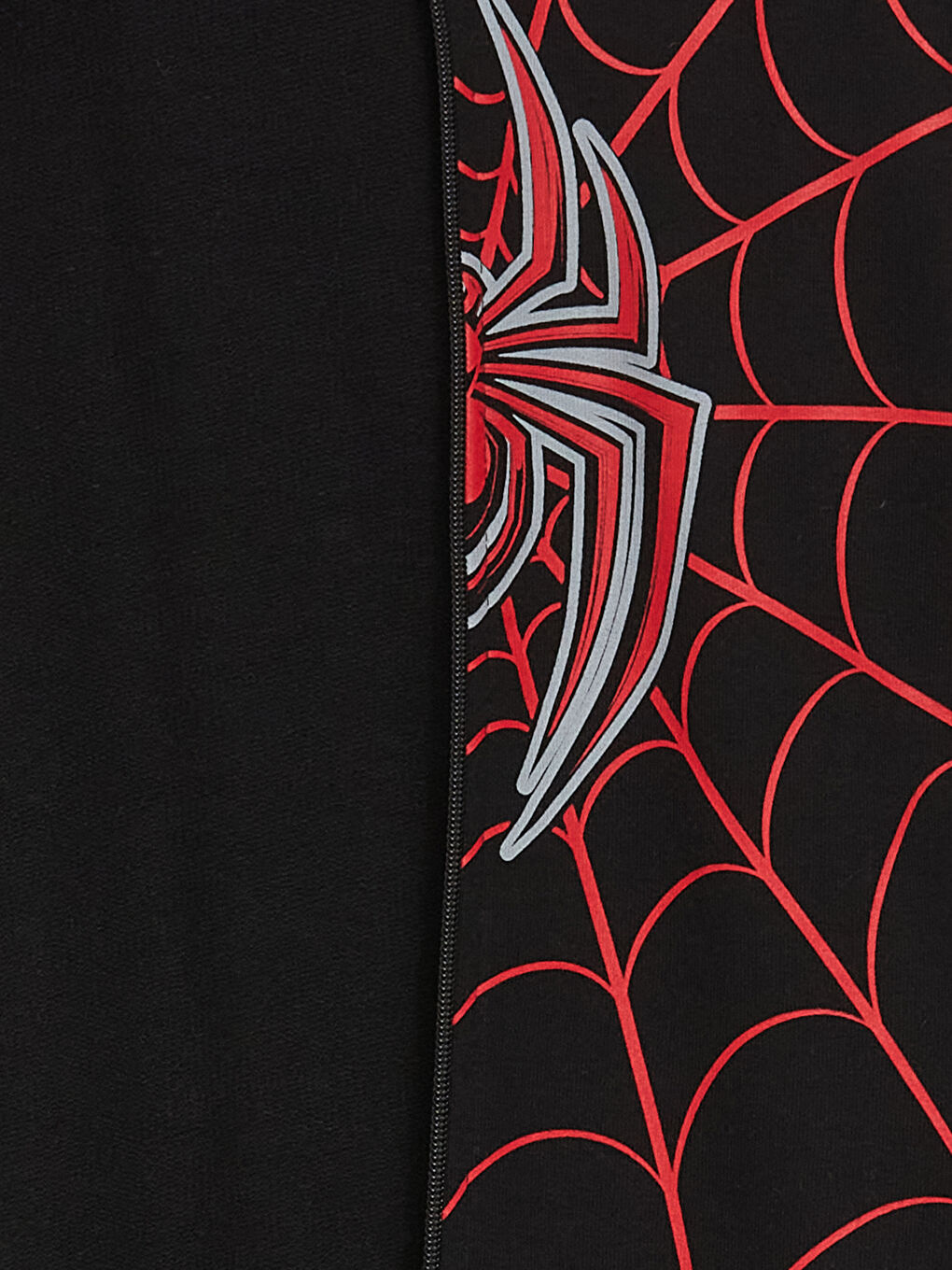 LCW Kids Siyah Kapüşonlu Spiderman Baskılı Uzun Kollu Erkek Çocuk Fermuarlı Sweatshirt - 2