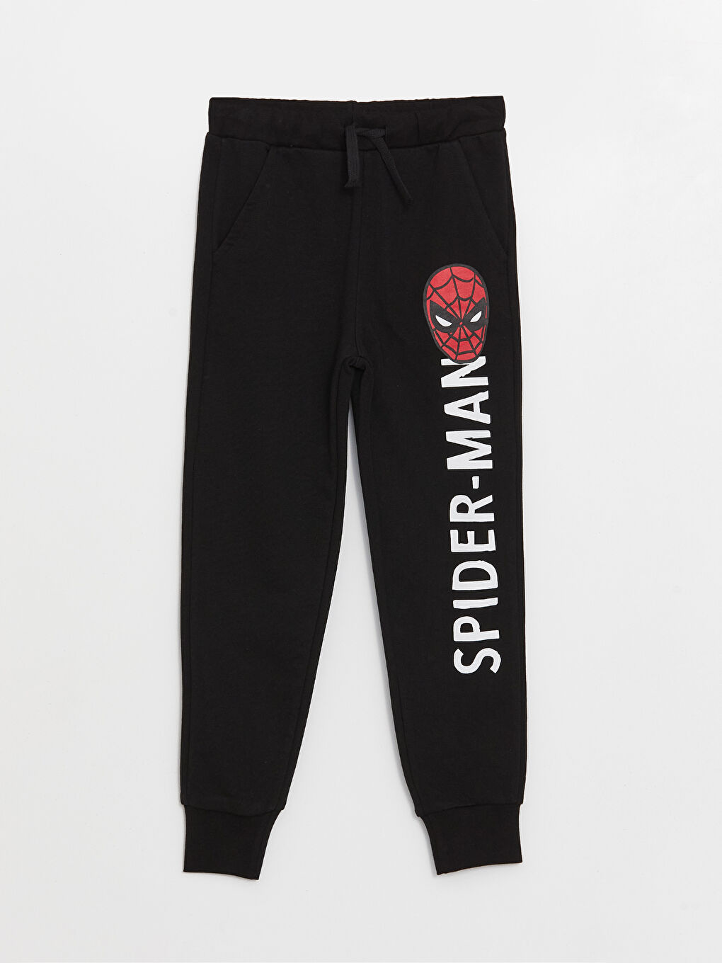 Kırmızı Bisiklet Yaka Spider-Man Baskılı Uzun Kollu Erkek Çocuk Sweatshirt ve Eşofman Altı-3