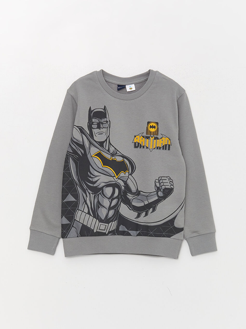 Crew Neck Batman Printed Long Sleeve Boy Sweatshirts and Sweatpants-1