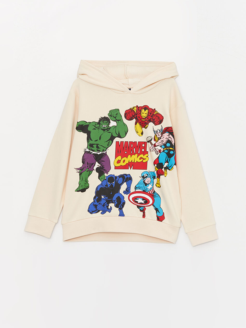 Hoodie Marvel Printed Long Sleeve Boys Sweatshirts & Sweatpants-1