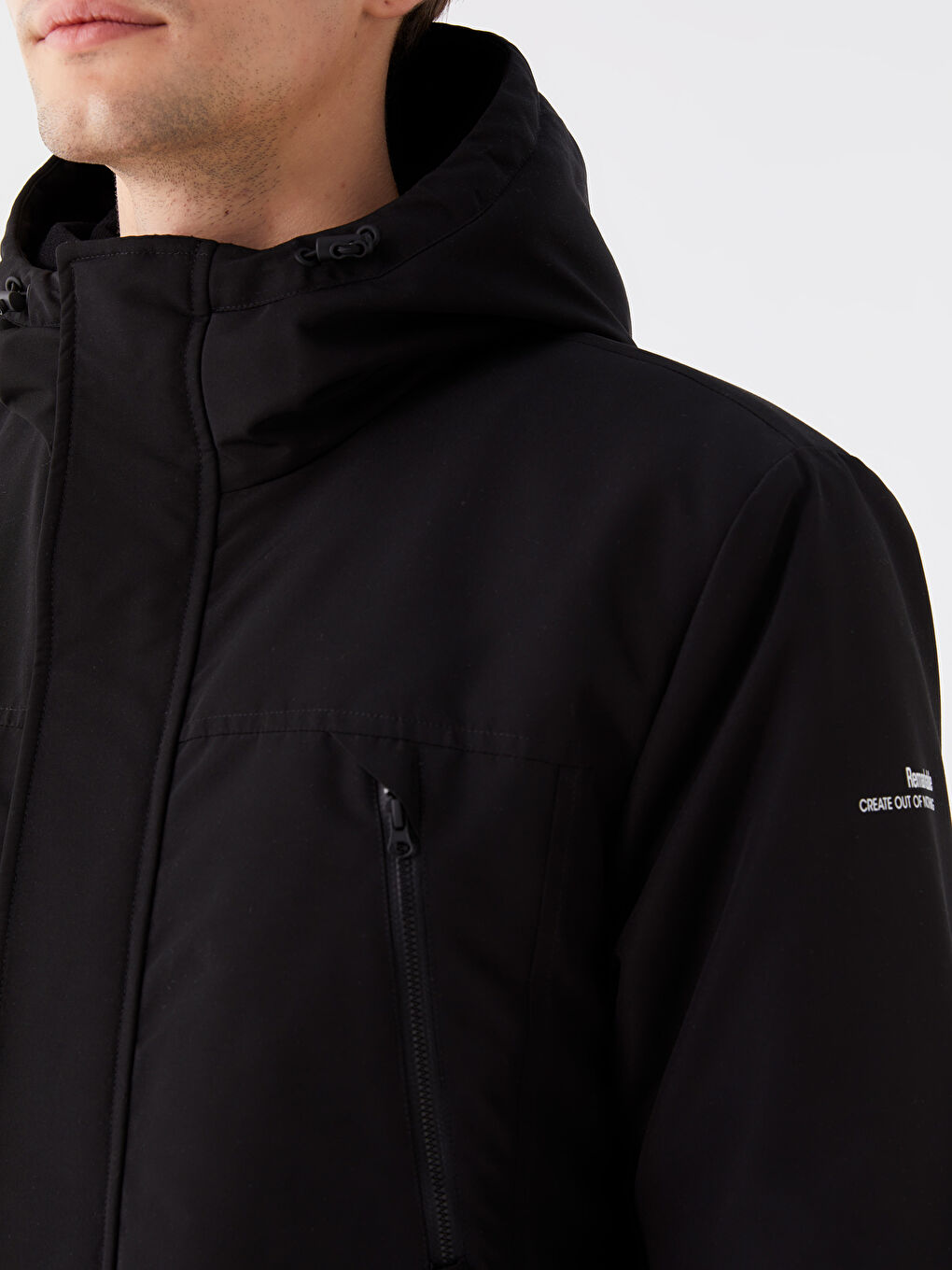 Manteau à Capuche Coupe Régulière pour Hommes-3