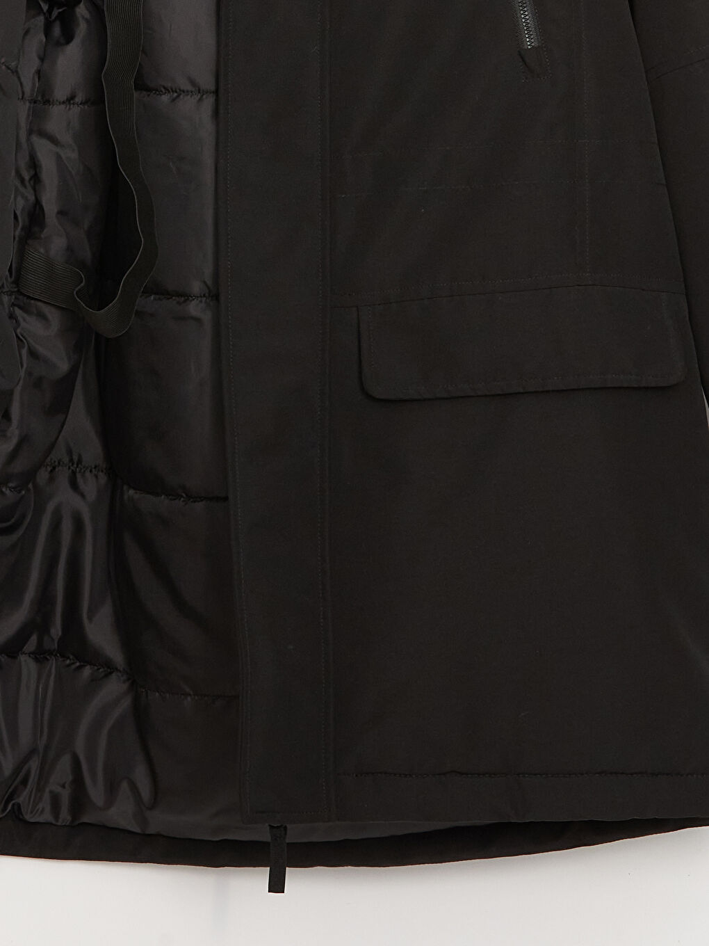 Manteau à Capuche Coupe Régulière pour Hommes-8