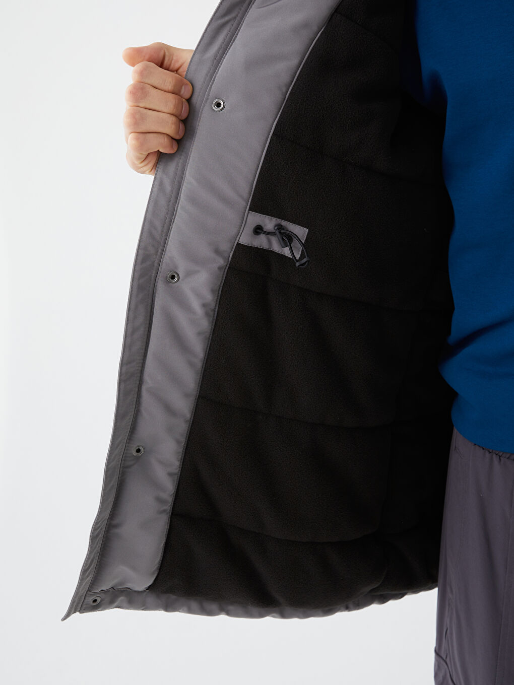 Standard Fit Hooded Men's Coat-4