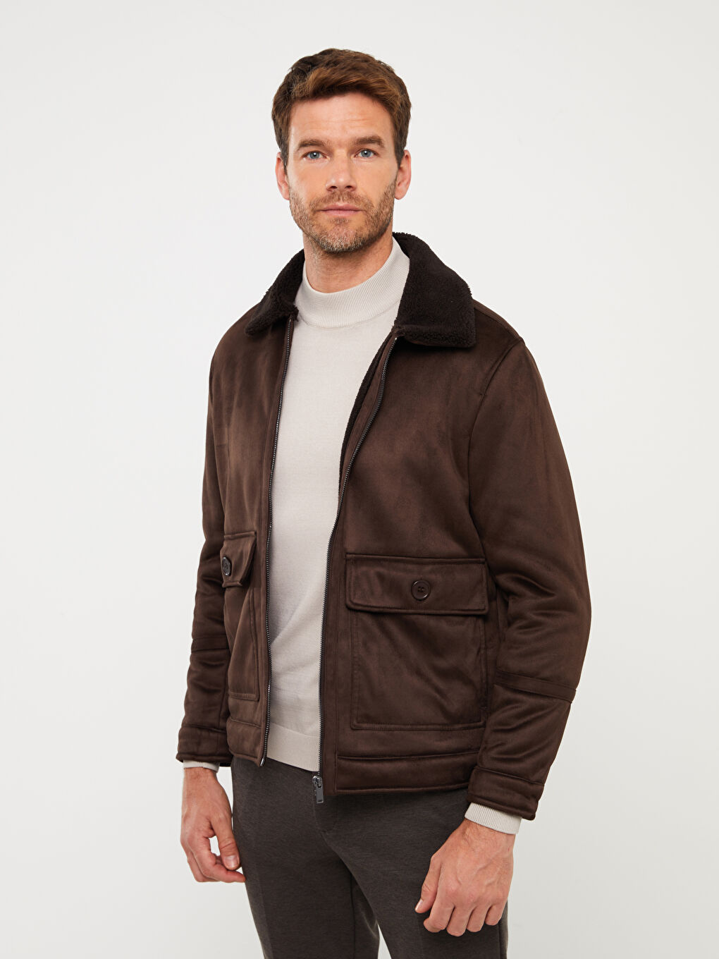 Standard Fit Collared Neck Men's Coat