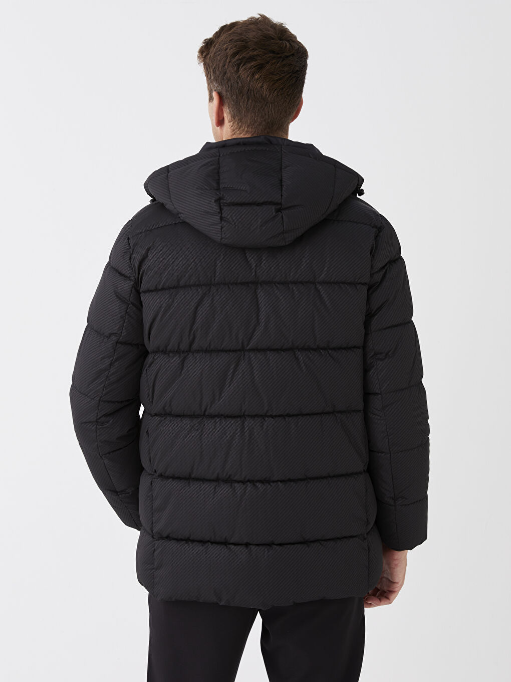 Standard Fit Hooded Men's Puffer Coat-5