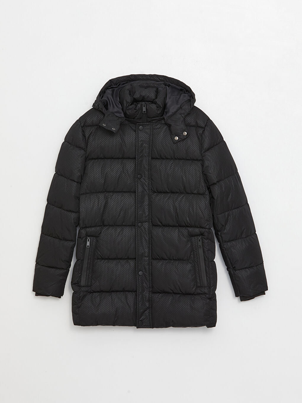 Standard Fit Hooded Men's Puffer Coat-6