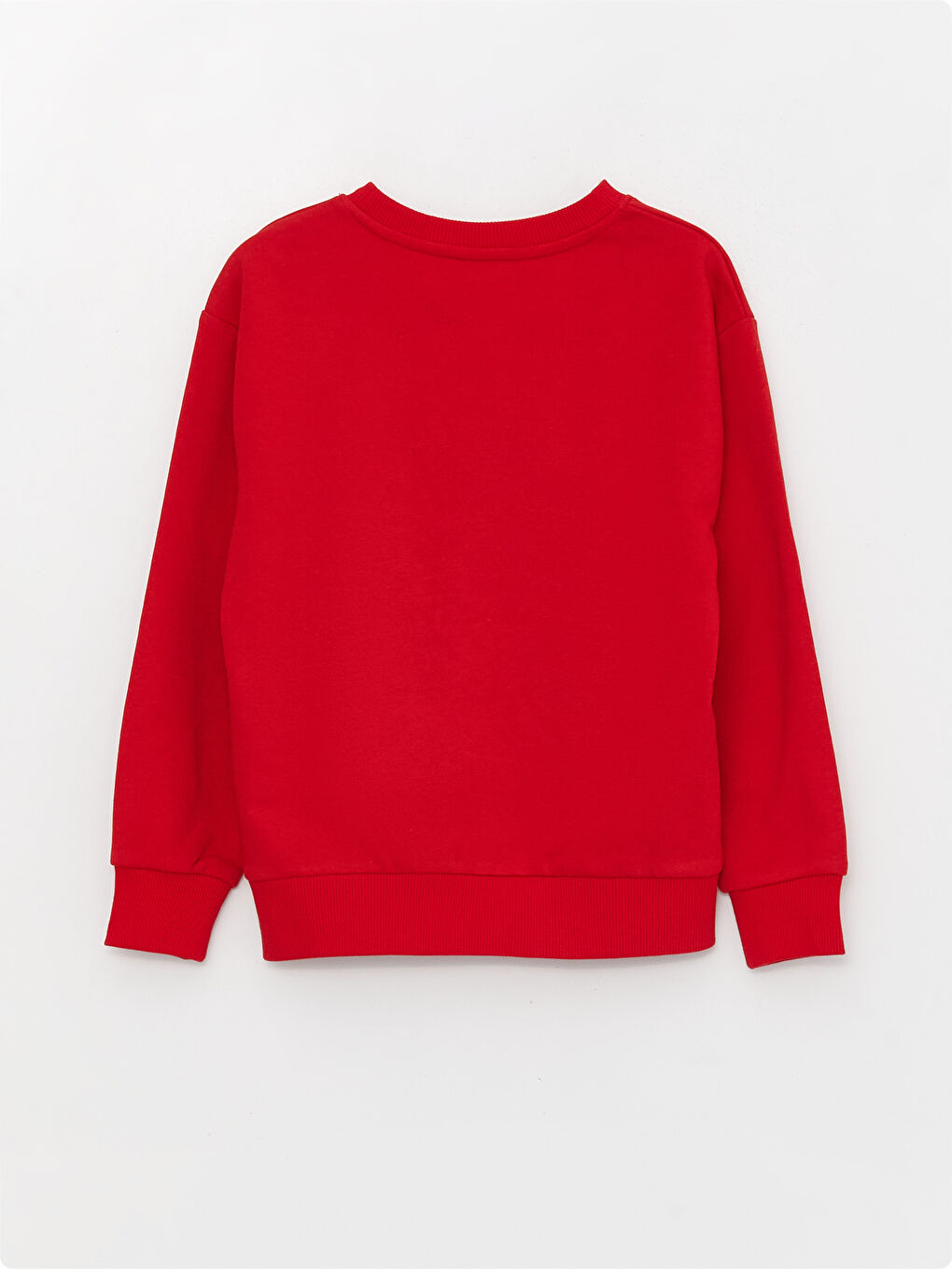 Relaxed Fit Crew Neck Printed Boys' Sweatshirt-1