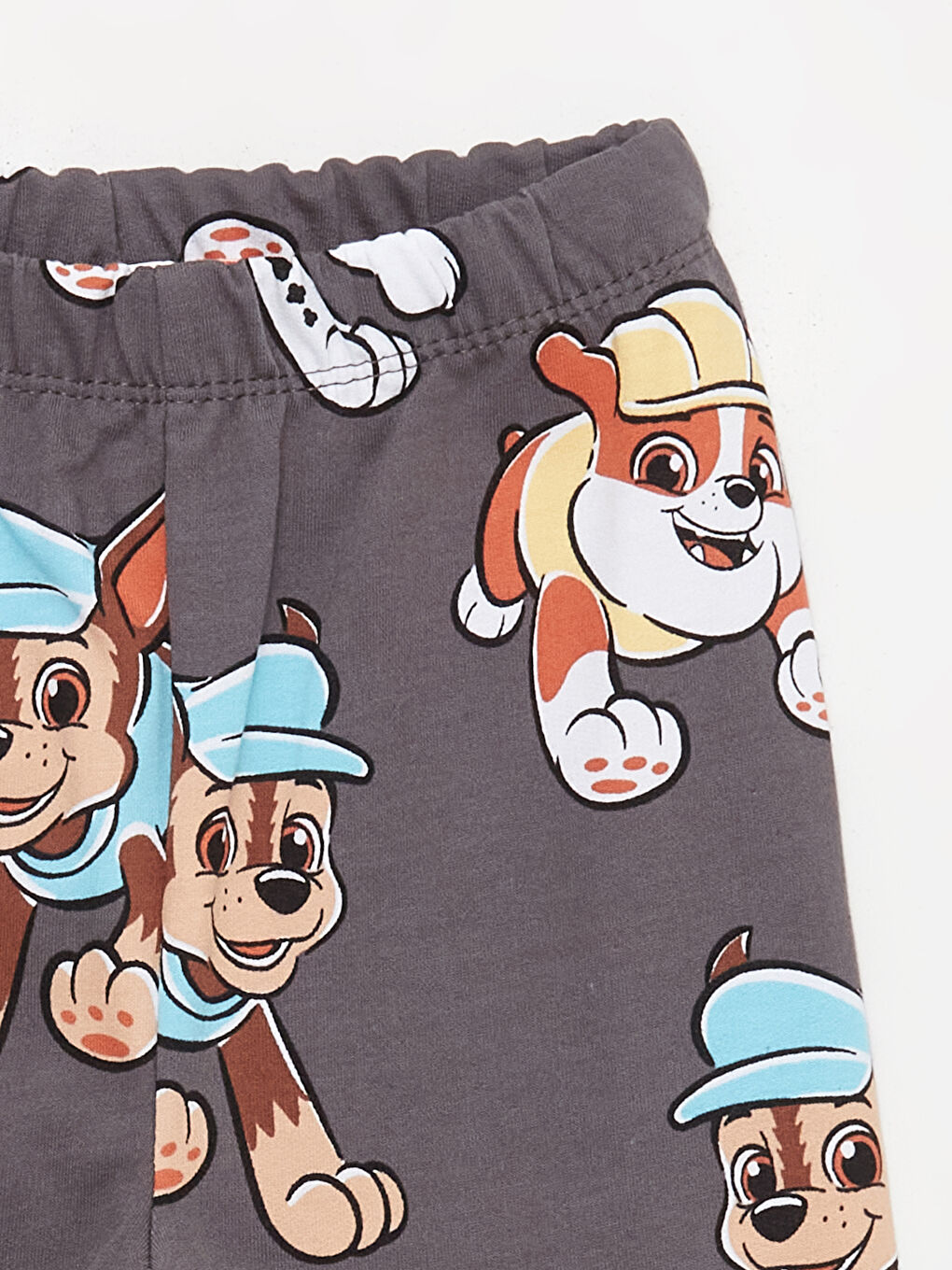 LCW baby Gri Bisiklet Yaka Uzun Kollu Paw Patrol Baskılı Erkek Bebek Pijama Takım - 8