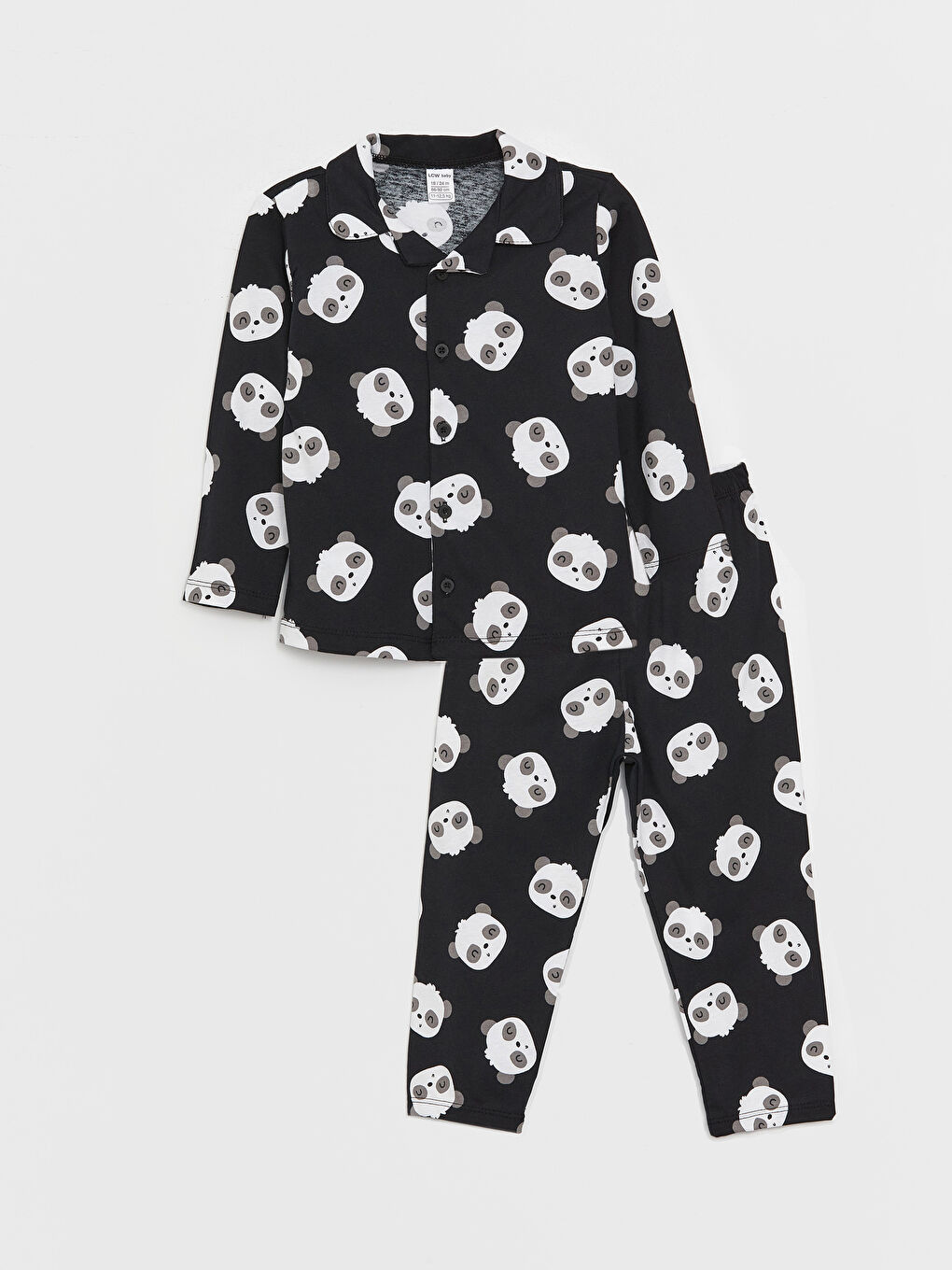Ensemble de pyjama pour bébés garçons à col roulé, manches longues, imprimé