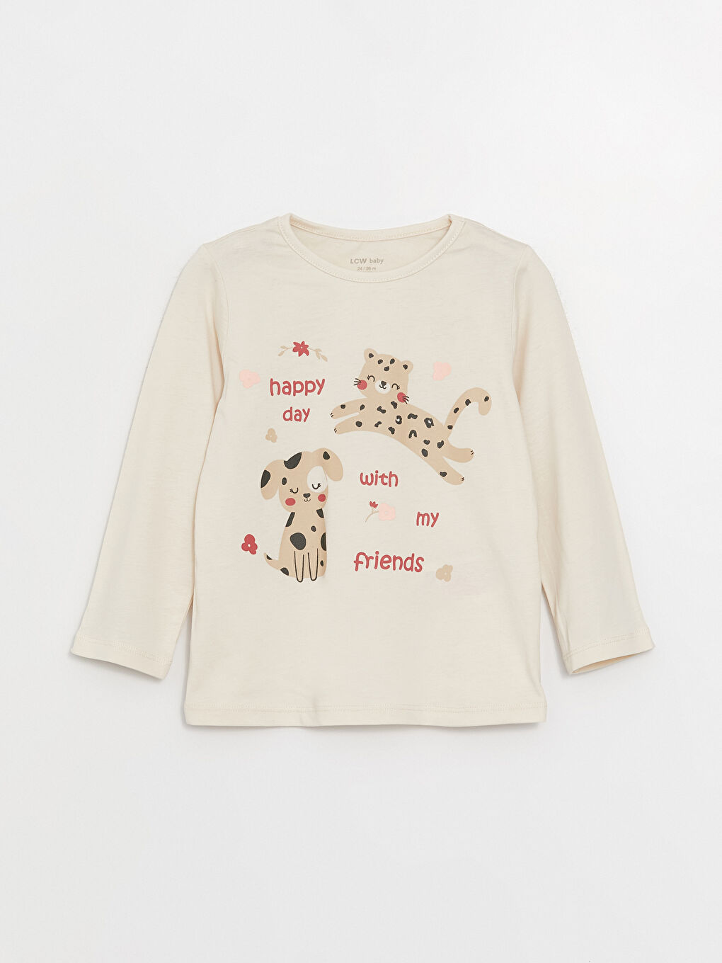 Crew Neck Long Sleeve Baby Girls' Pyjama Set 2 Pack-9