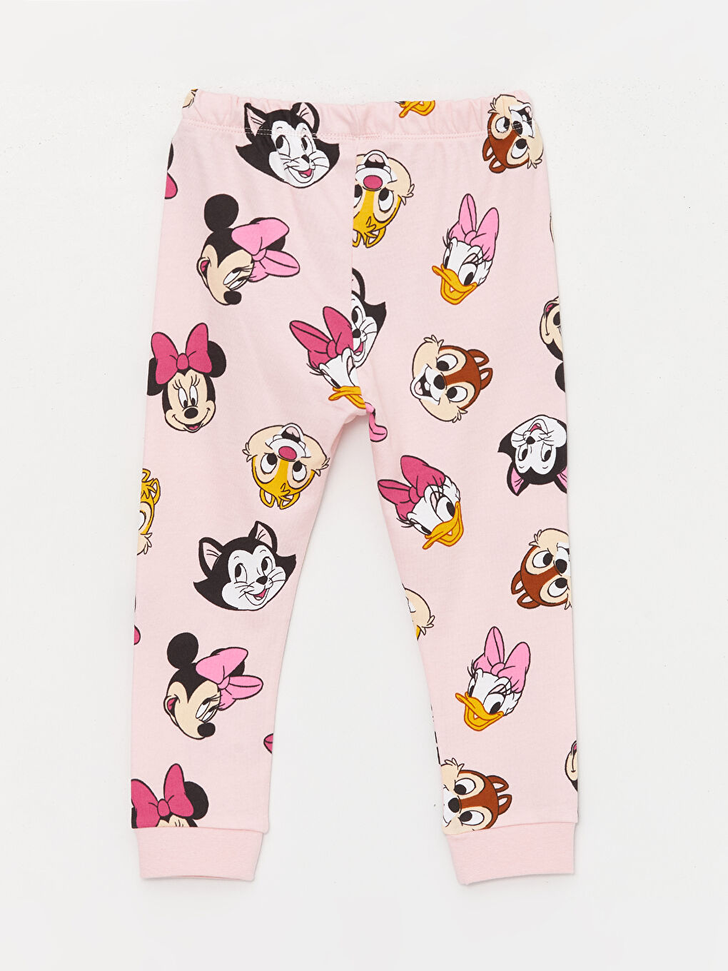 LCW baby Pembe Bisiklet Yaka Minnie Mouse Baskılı Kız Bebek Pijama Takımı - 4