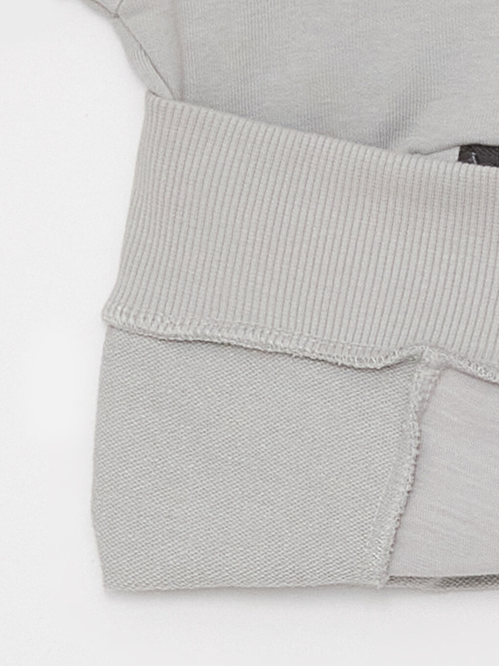 Gri Baskılı Uzun Kollu Erkek Çocuk Hoodie-2