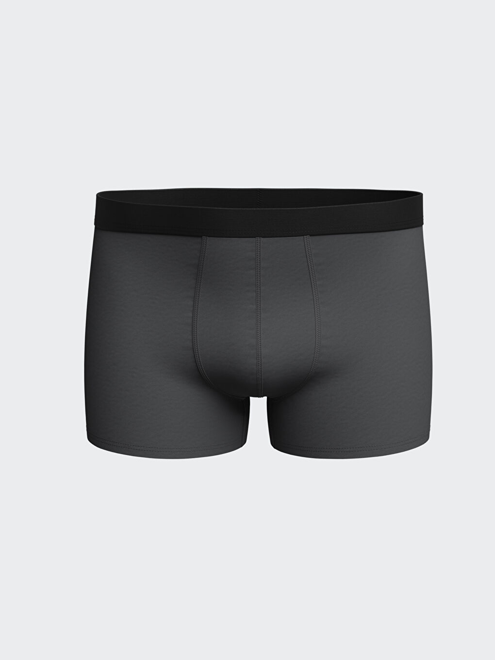 Siyah Standart Kalıp Pamuklu Esnek Erkek Boxer 3'lü-2