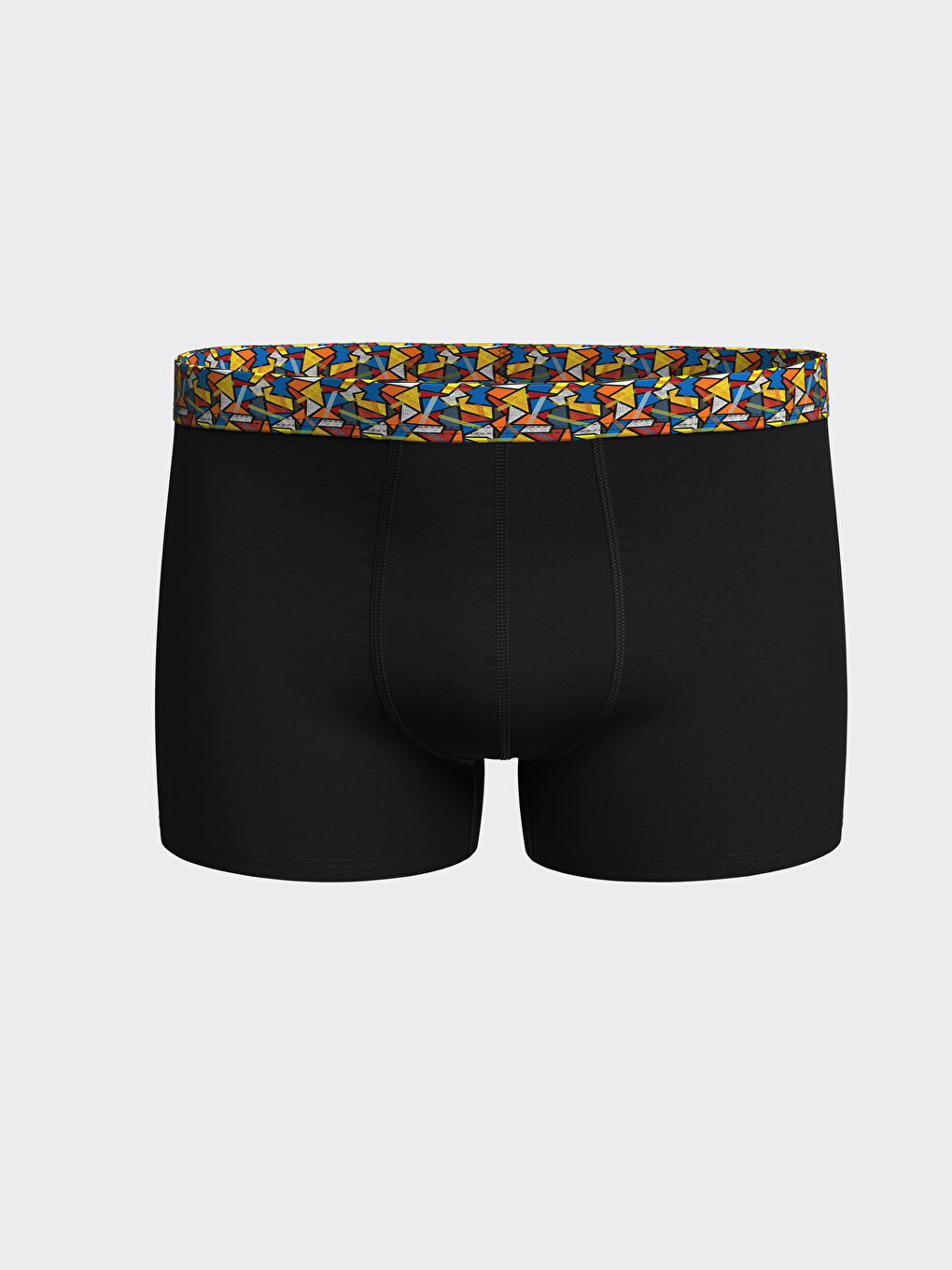 Siyah Standart Kalıp Pamuklu Esnek Erkek Boxer 3'lü-2