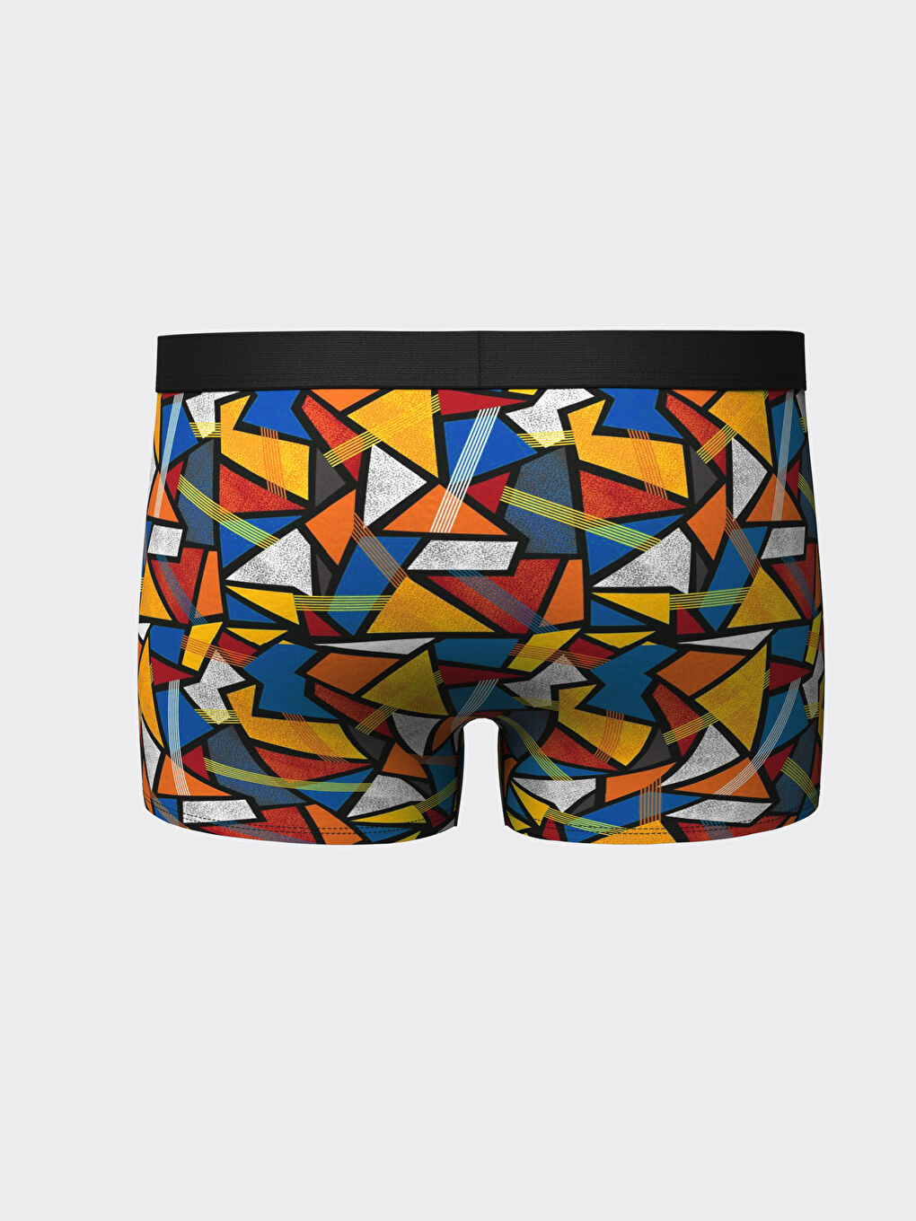 Siyah Standart Kalıp Pamuklu Esnek Erkek Boxer 3'lü-4